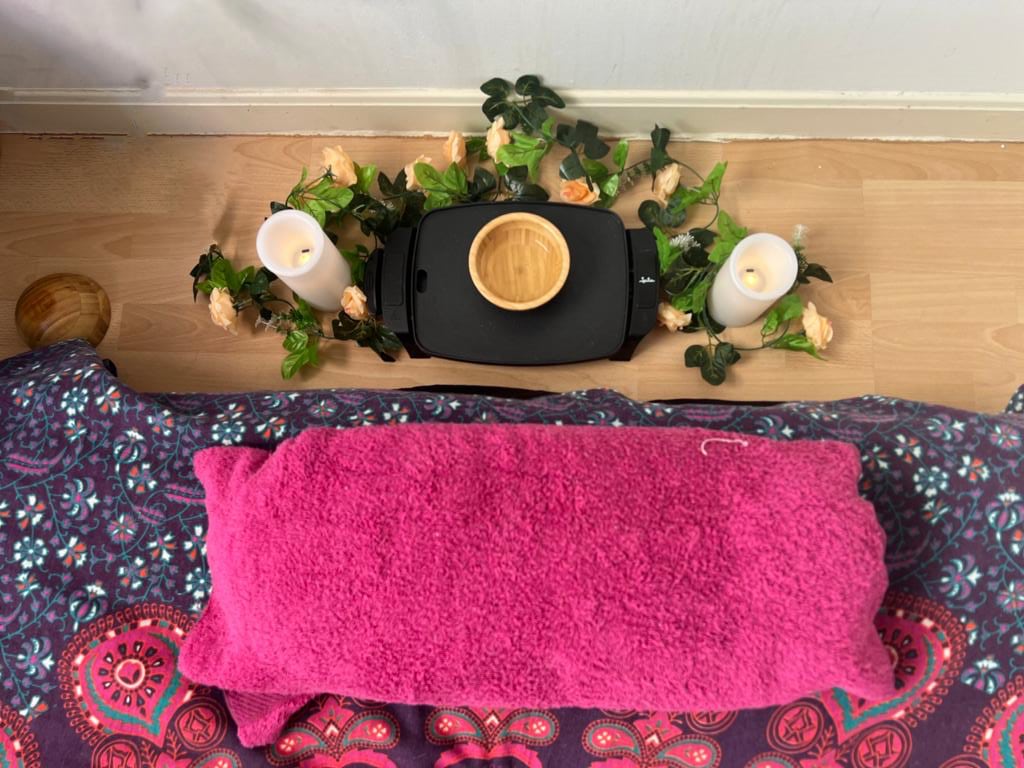 Masaje naturista en tatami