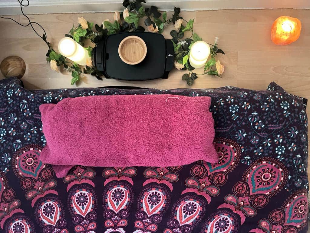 Masaje naturista en tatami